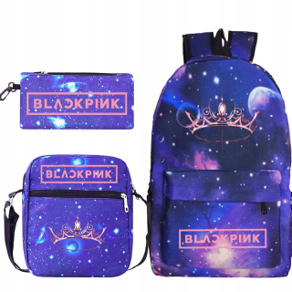 SADA BATOHU TAŠKA POUZDRO NA PEČIARNE BLACKPINK VZORY